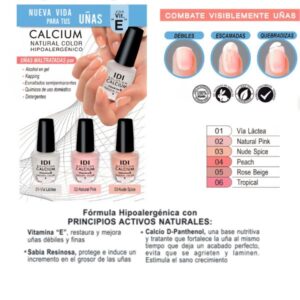 Calcium Natural Color Para Uñas IDI MAKE UP