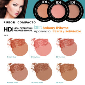 Rubor Compacto HD IDI MAKE UP